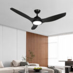 Lustra LED 24W 3 Functii cu Telecomanda si Ventilator Negru - imagine 7