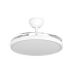 Lustra LED 32W 3 Functii Dimabila cu Telecomanda si Ventilator Alb - imagine 2