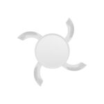Lustra LED 32W 3 Functii Dimabila cu Telecomanda si Ventilator Alb - imagine 3