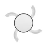 Lustra LED 32W 3 Functii Dimabila cu Telecomanda si Ventilator Negru - imagine 2