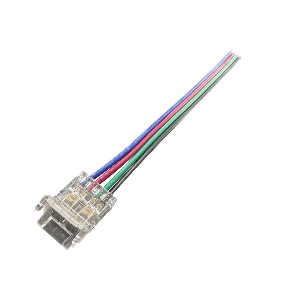 CONECTOR DE CAPAT CU FIR PT BANDA LED RGB (FIR -BANDA) -10mm 2 CONECTOR DE CAPAT CU FIR PT BANDA LED RGB (FIR -BANDA) -10mm - imagine 2