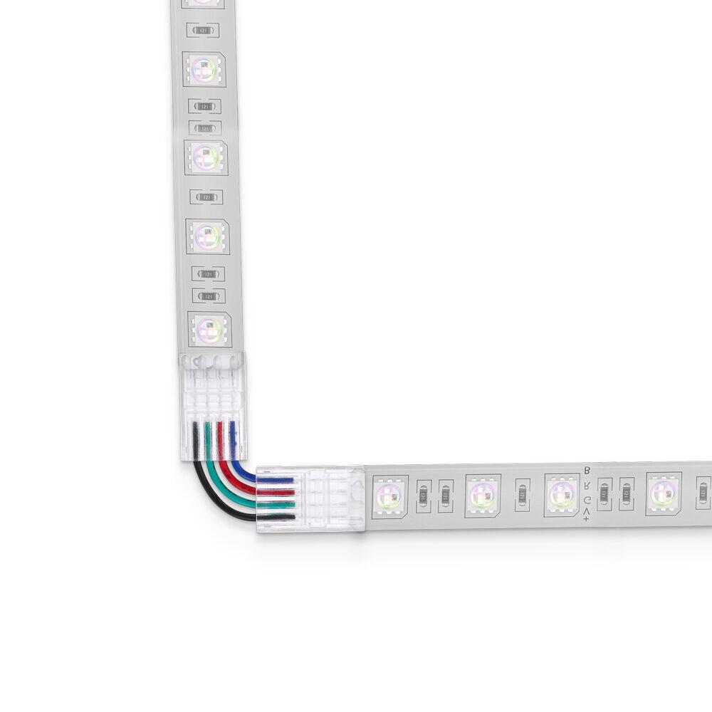 CONECTOR DE COLT CU FIR PT BANDA LED RGB (BANDA -BANDA)-10mm 2 CONECTOR DE COLT CU FIR PT BANDA LED RGB (BANDA -BANDA)-10mm - imagine 2