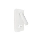 Aplica LED 13W cu Spot Reglabil, 2xUSB si Intrerupator, Alba - imagine 3