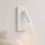 Aplica LED 13W cu Spot Reglabil, 2xUSB si Intrerupator, Alba - imagine 2