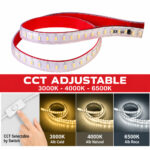 Banda LED 2835 120 SMD/ML CCT Interior/Exterior Silicon 220V Rola 50m