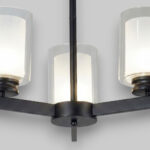 Lustra 3 Socluri E27 Titan Black - imagine 3