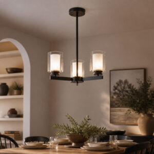 lustra 3 socluri e27 titan black