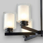 Lustra 6 Socluri E27 Titan Black - imagine 4