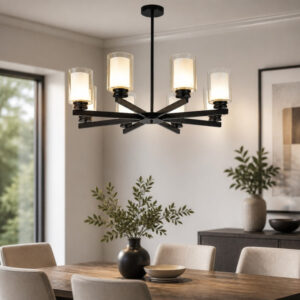 lustra 8 socluri e27 titan black