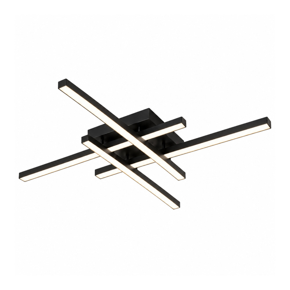 Lustra LED 80W Neagra 3 Functii cu Telecomanda LZ101 3 Lustra LED 80W Neagra 3 Functii cu Telecomanda LZ101 - imagine 3
