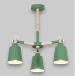 Lustra Vintage Verde 3 Socluri E27 BALDUR - imagine 2