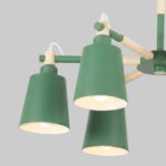 Lustra Vintage Verde 6 Socluri E27 BALDUR - imagine 4