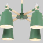 Lustra Vintage Verde 6 Socluri E27 BALDUR - imagine 3