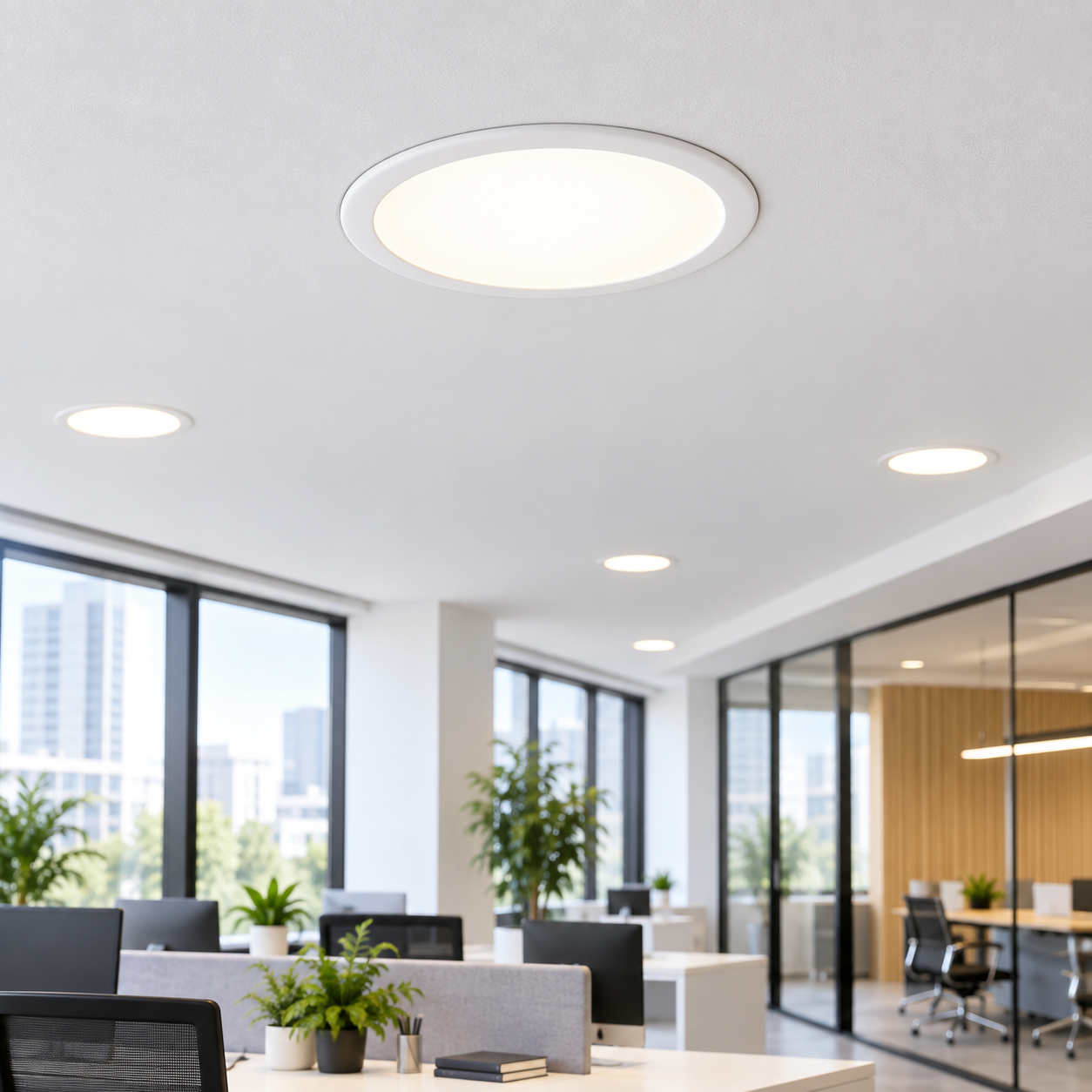 Spot LED 10W Rotund Mat Frameless Cleme Ajustabile 5 Spot LED 10W Rotund Mat Frameless Cleme Ajustabile - imagine 5