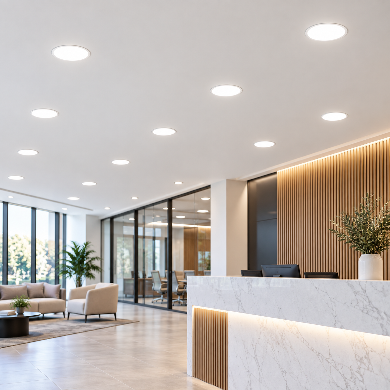 Spot LED 32W Rotund Mat Frameless Cleme Ajustabile 4 Spot LED 32W Rotund Mat Frameless Cleme Ajustabile - imagine 4