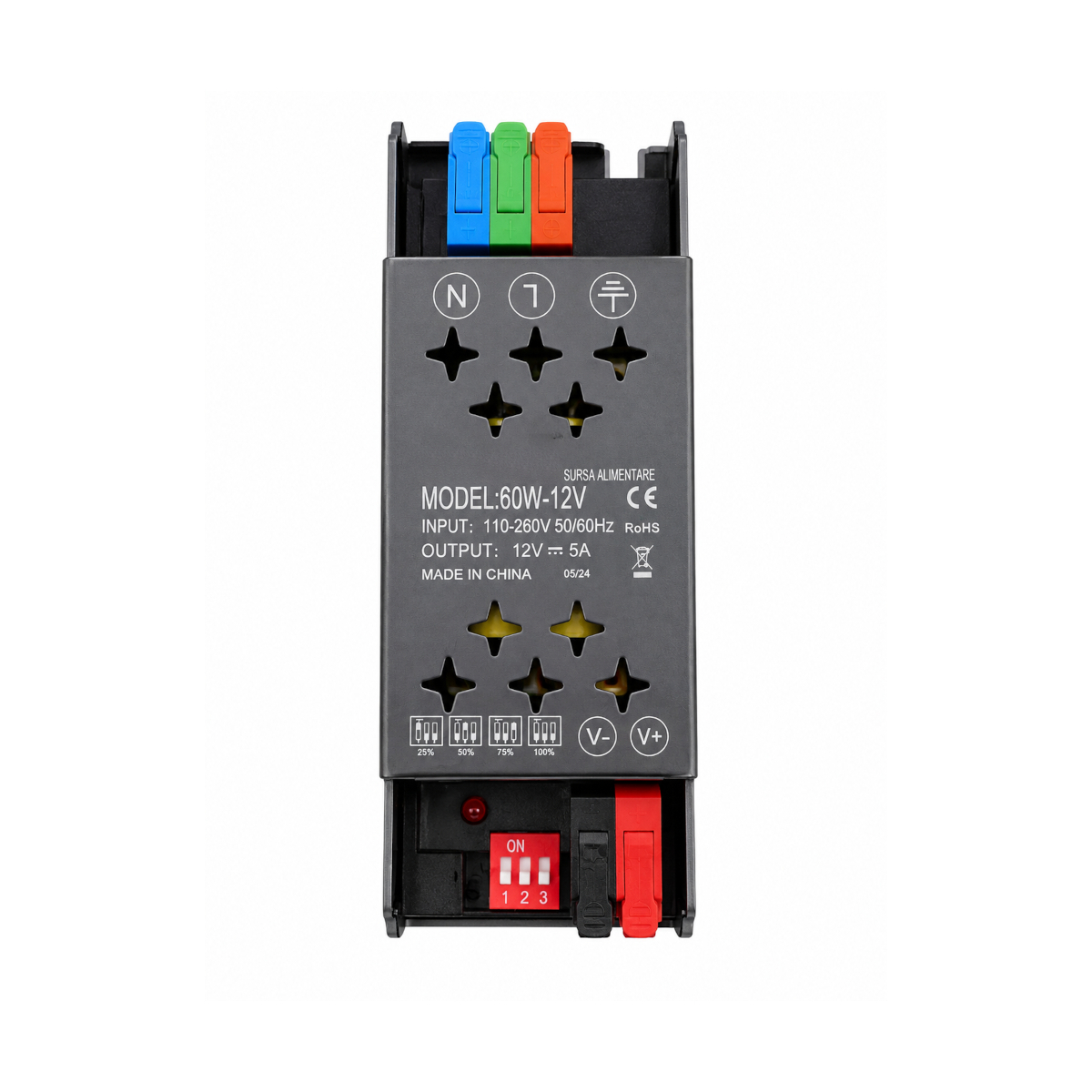 Sursa Alimentare Banda LED 12V 60W Slim Dimabila Presetata cu Clipsuri