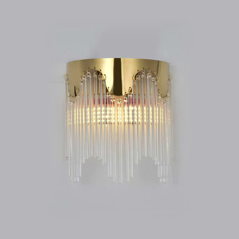 Aplica 2 Socluri E14 Aurie Cristal LZ8022-2 2 Aplica 2 Socluri E14 Aurie Cristal LZ8022-2 - imagine 2