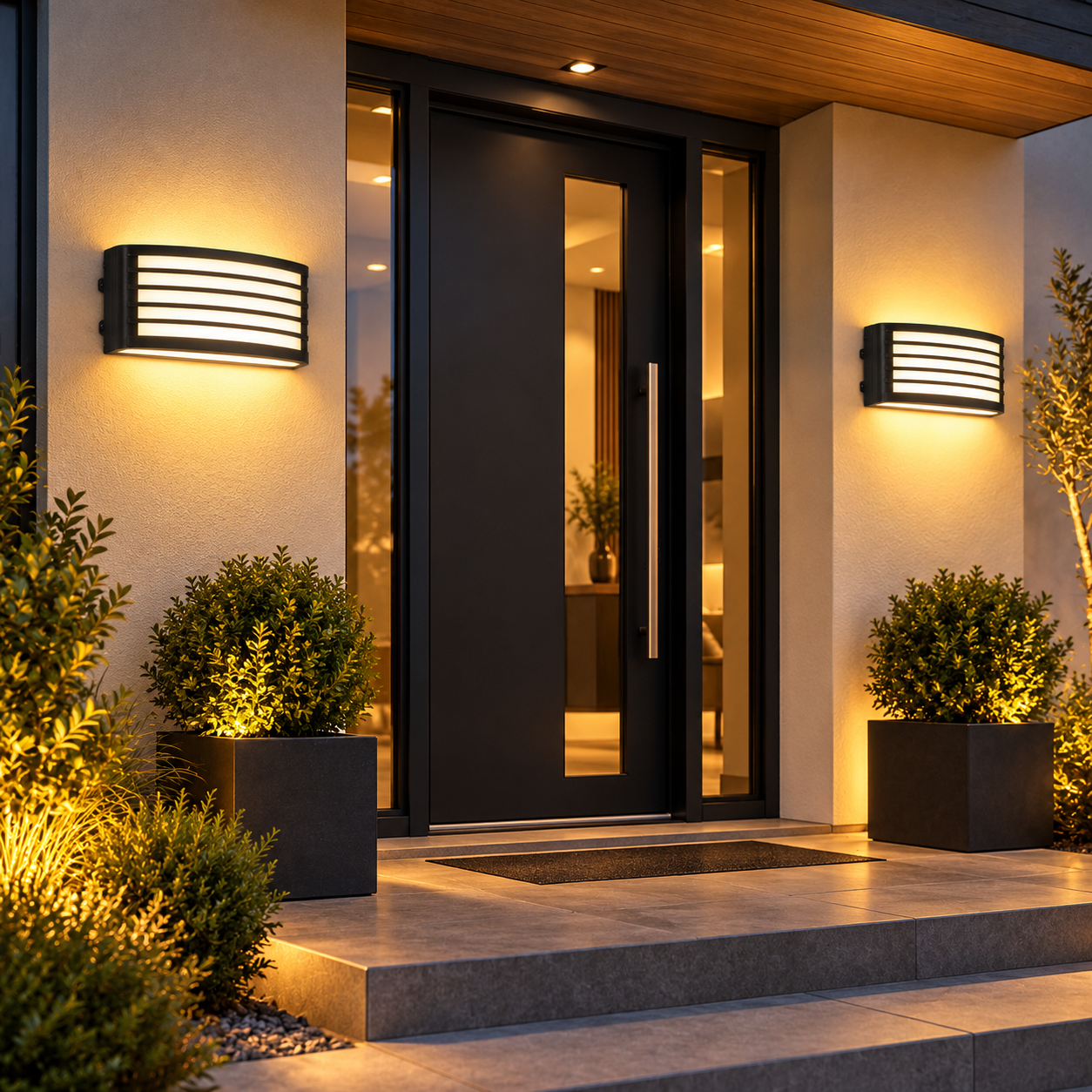 Aplica LED 18W Exterior Neagra LZ202302B 2 Aplica LED 18W Exterior Neagra LZ202302B - imagine 2
