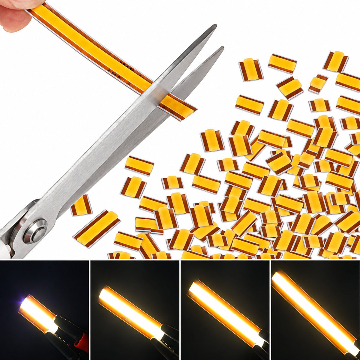 Banda LED COB 528 LED/ML Interior 24V Rola 5m Any Cut 3 Banda LED COB 528 LED/ML Interior 24V Rola 5m Any Cut - imagine 3