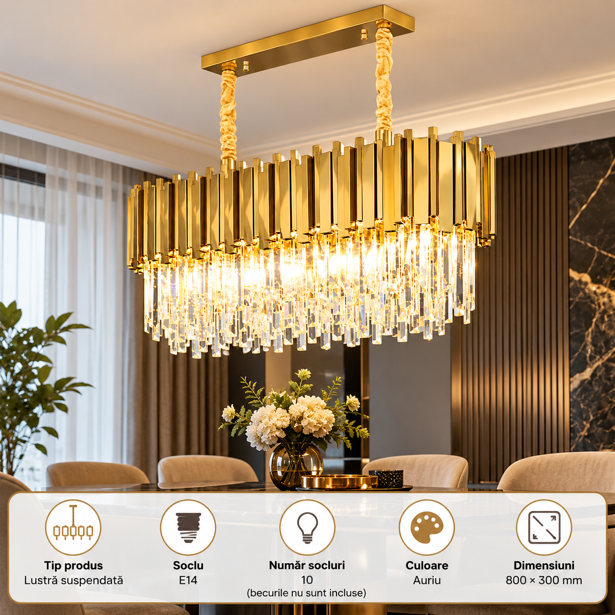 Candelabru 10 Socluri E14 Auriu LZ6924-800x300 1 Candelabru 10 Socluri E14 Auriu LZ6924-800x300