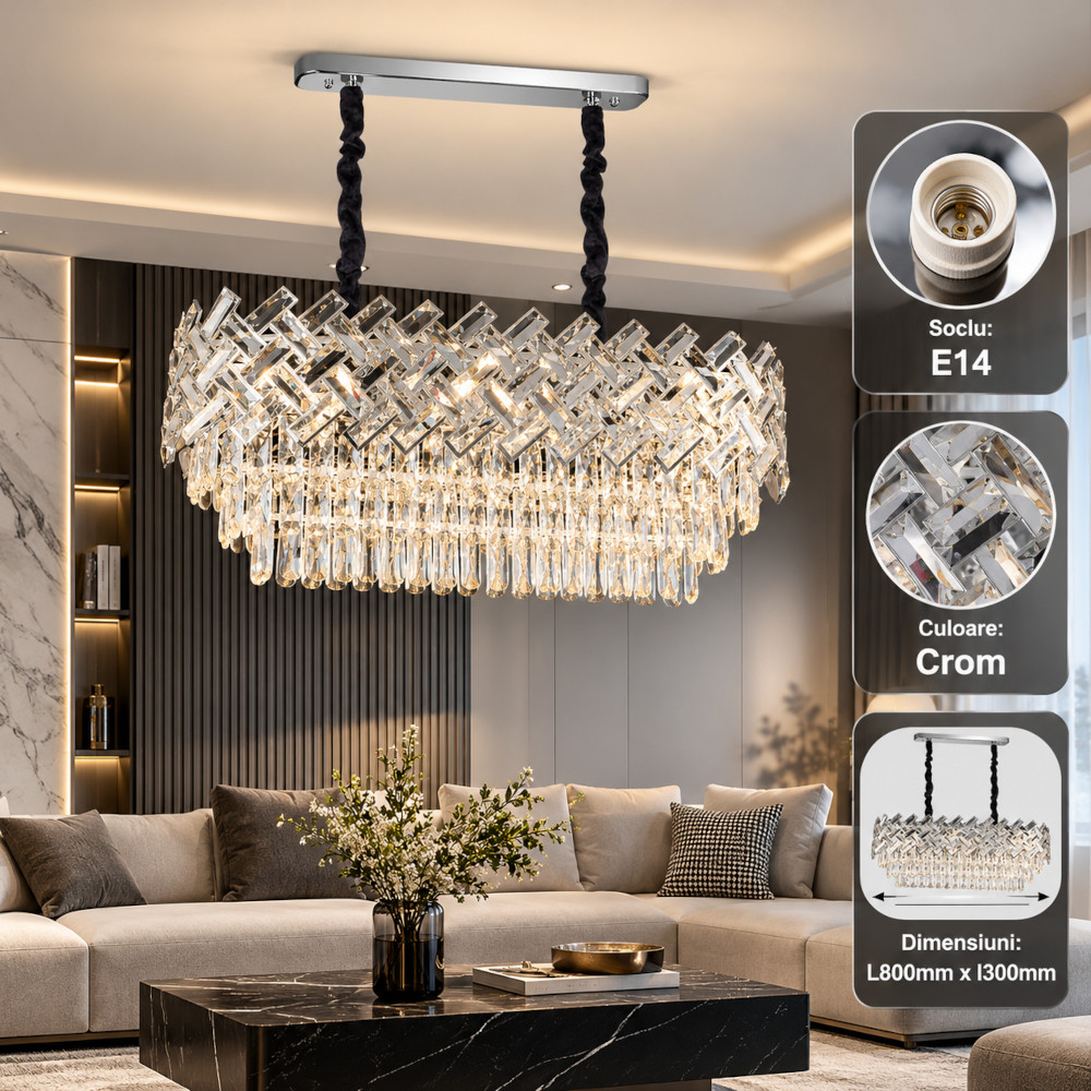 Candelabru 10 Socluri E14 Crom LZ331-800x300 1 Candelabru 10 Socluri E14 Crom LZ331-800x300