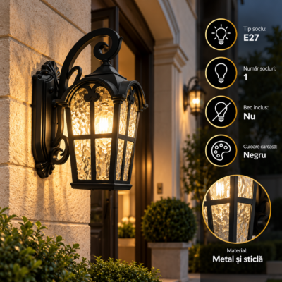 Felinar Iluminat Exterior Perete LZ901B