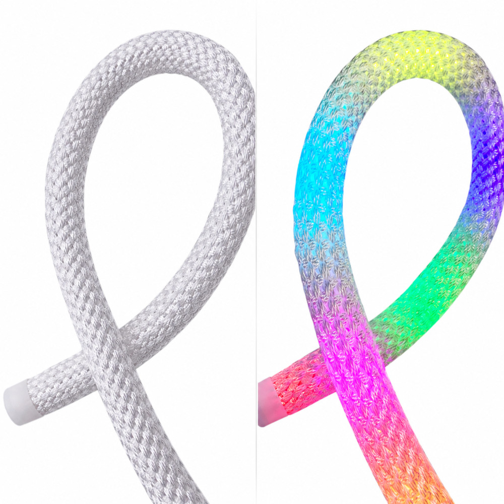 Kit Neonflex LED Textil RGB Digital 5V Rola 5M Telecomanda LZ9633 5 Kit Neonflex LED Textil RGB Digital 5V Rola 5M Telecomanda LZ9633 - imagine 5