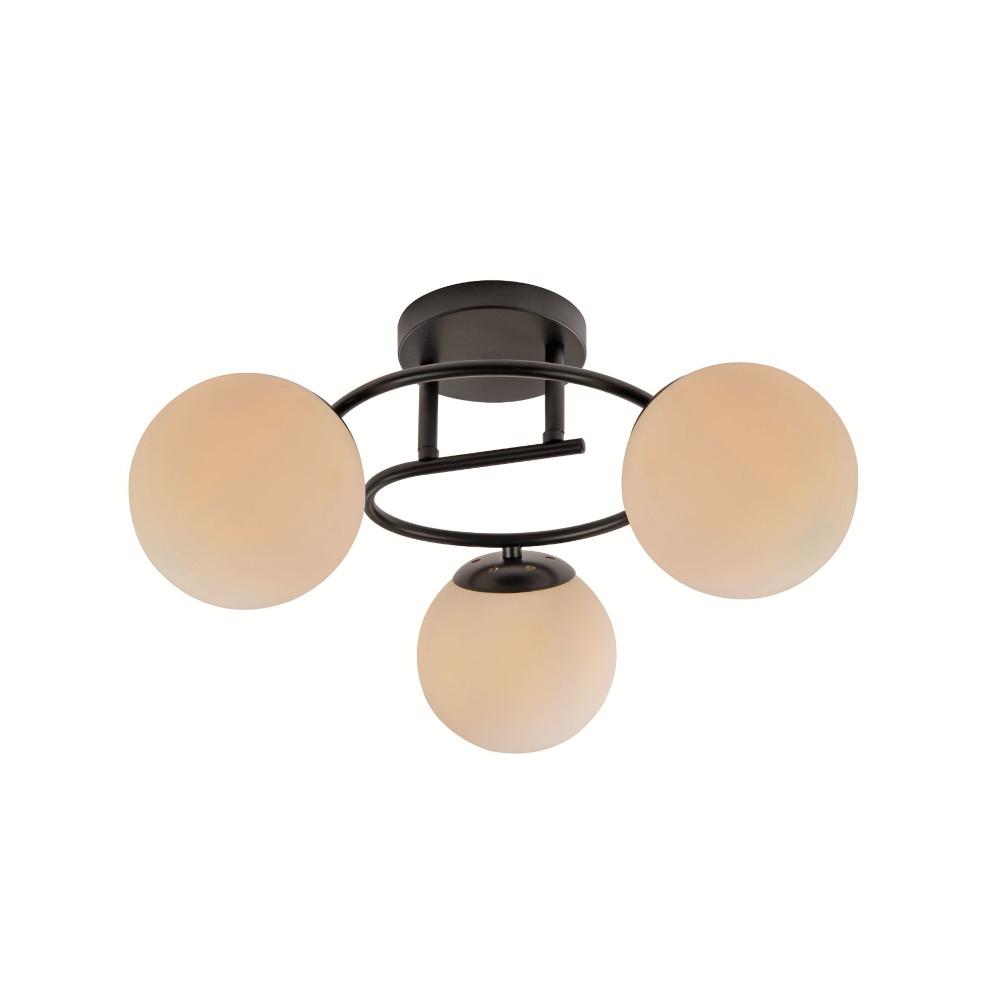 Lustra 3 Socluri E27 Negru LZ6530-3 2 Lustra 3 Socluri E27 Negru LZ6530-3 - imagine 2