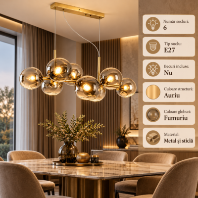 Lustra 6 Socluri E27 LZ0035-6