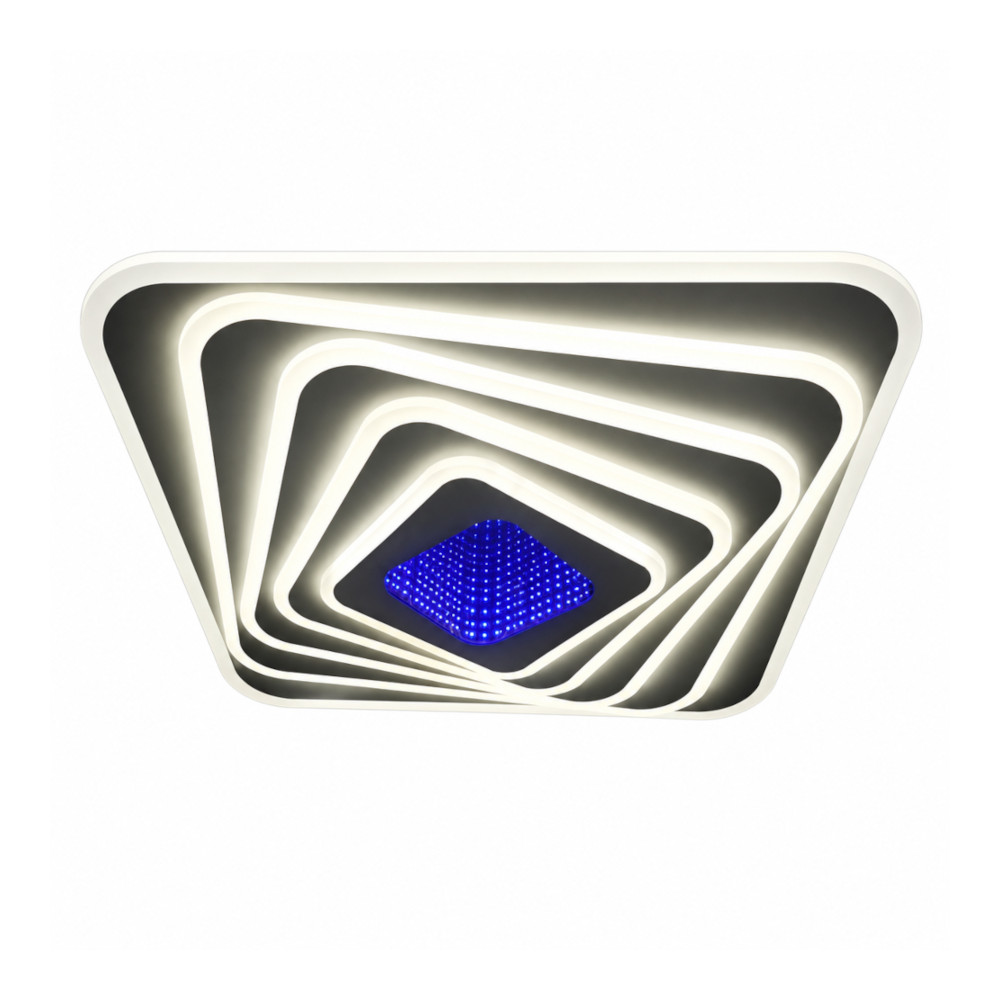 Lustra LED 160W Alba 3 Functii RGB cu Telecomanda LZ9020-400 2 Lustra LED 160W Alba 3 Functii RGB cu Telecomanda LZ9020-400 - imagine 2