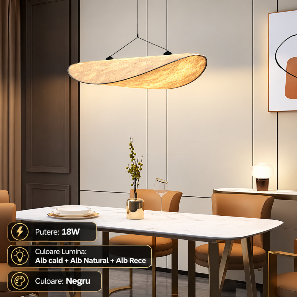Lustra LED 18W 3 Functii LZ916-400 1 Lustra LED 18W 3 Functii LZ916-400