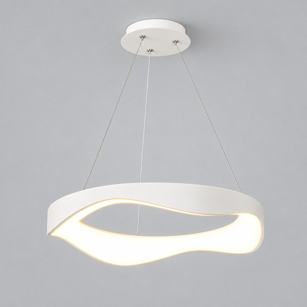 Lustra LED 56W Alba 3 Functii LZ1602-500 2 Lustra LED 56W Alba 3 Functii LZ1602-500 - imagine 2