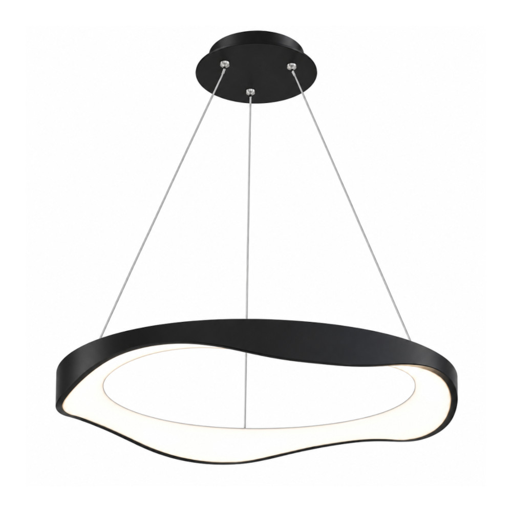 Lustra LED 56W Neagra 3 Functii LZ1602-500 2 Lustra LED 56W Neagra 3 Functii LZ1602-500 - imagine 2