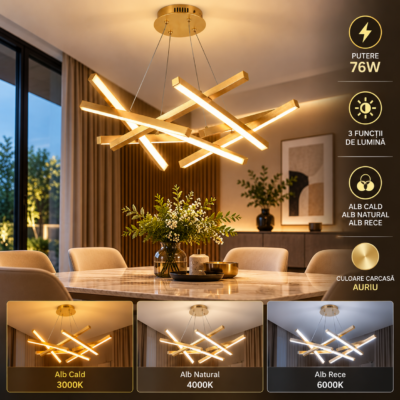 Lustra LED 76W Aurie LZ2212-70