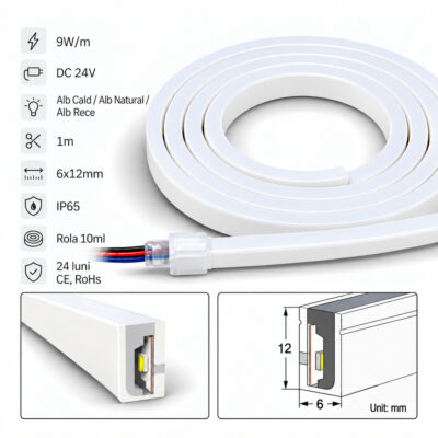 Neonflex LED Slim 24V 9W/ML 6x12mm IP65