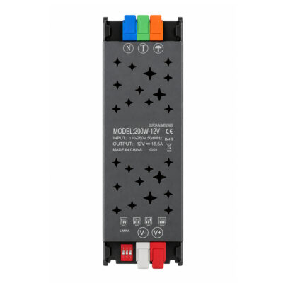 Sursa Alimentare Banda LED 12V 200W Slim Dimabila Presetata cu Clipsuri