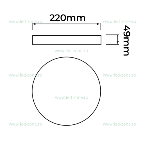 Plafoniera LED 15W Rotunda IP54 ANDREA 4 plafoniera led 15w rotunda alb andrea 2