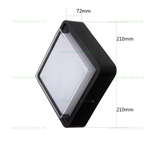 Aplica LED 15W Patrata Exterior LARA 4 aplica led 15w patrata exterior lara 3