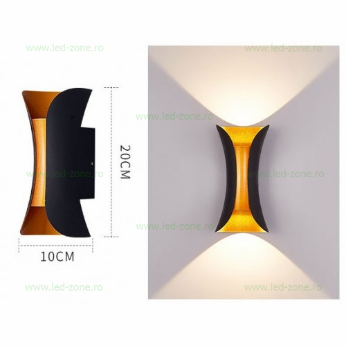 Aplica LED 2x5W Exterior Marvel Alb Natural 6 aplica led 2x5w exterior marvel p5