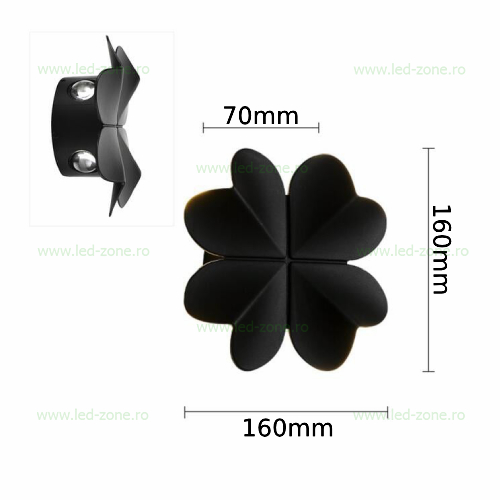 aplica led 4x1w exterior lzfy810 2