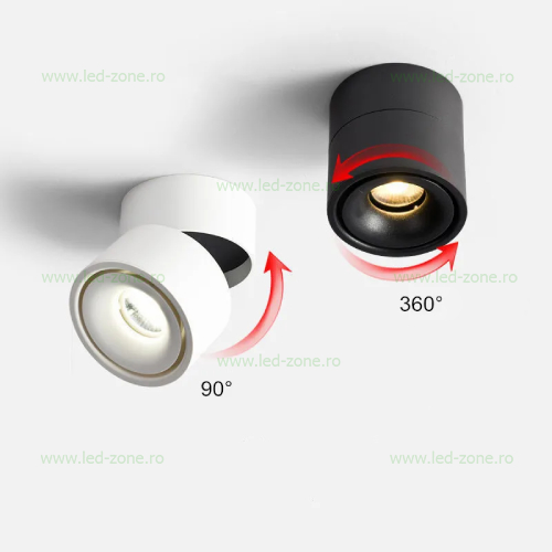 Aplica LED 12W Orientabila LZ3017 Alba 5 aplica led 12w orientabila 2