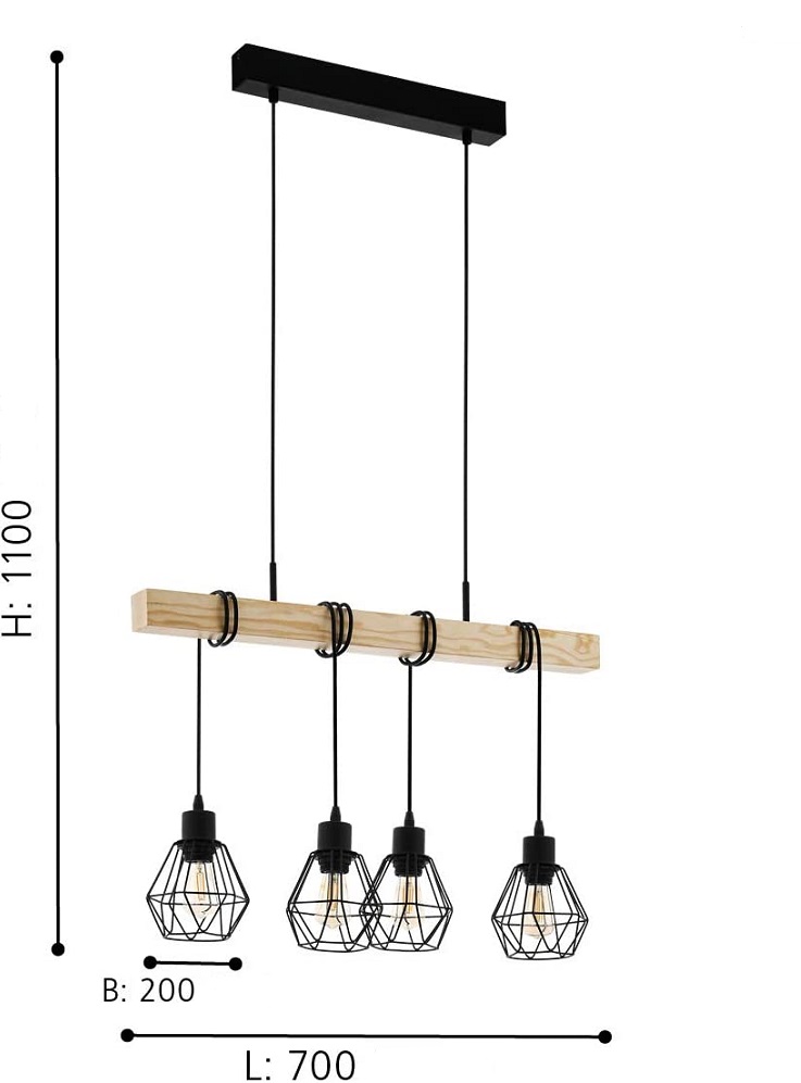 lustra vintage 4 pendule townshend5 descriere 1
