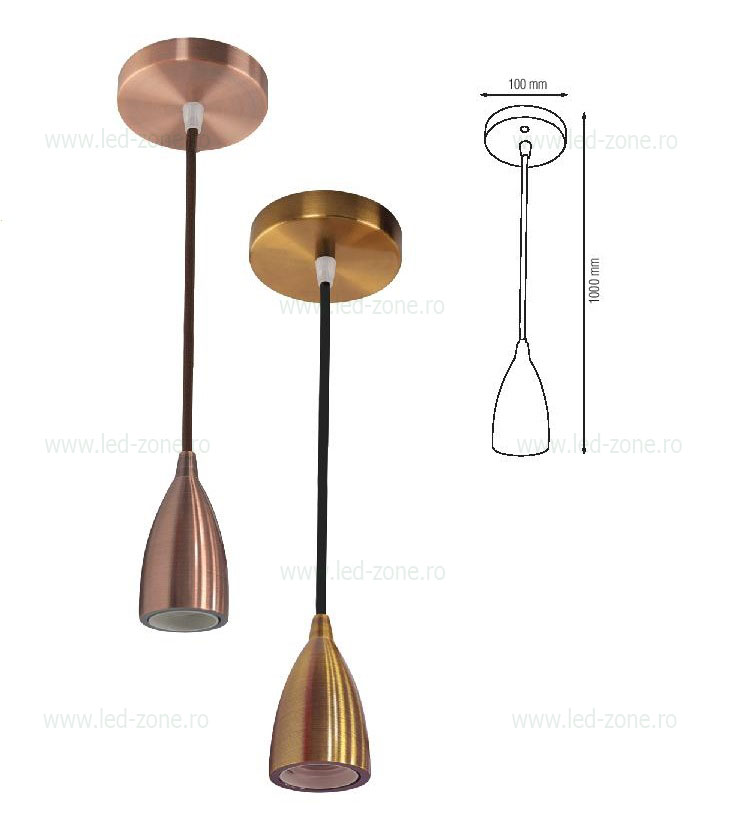pendul soclu e27 vintage diverse culori lz02e 1