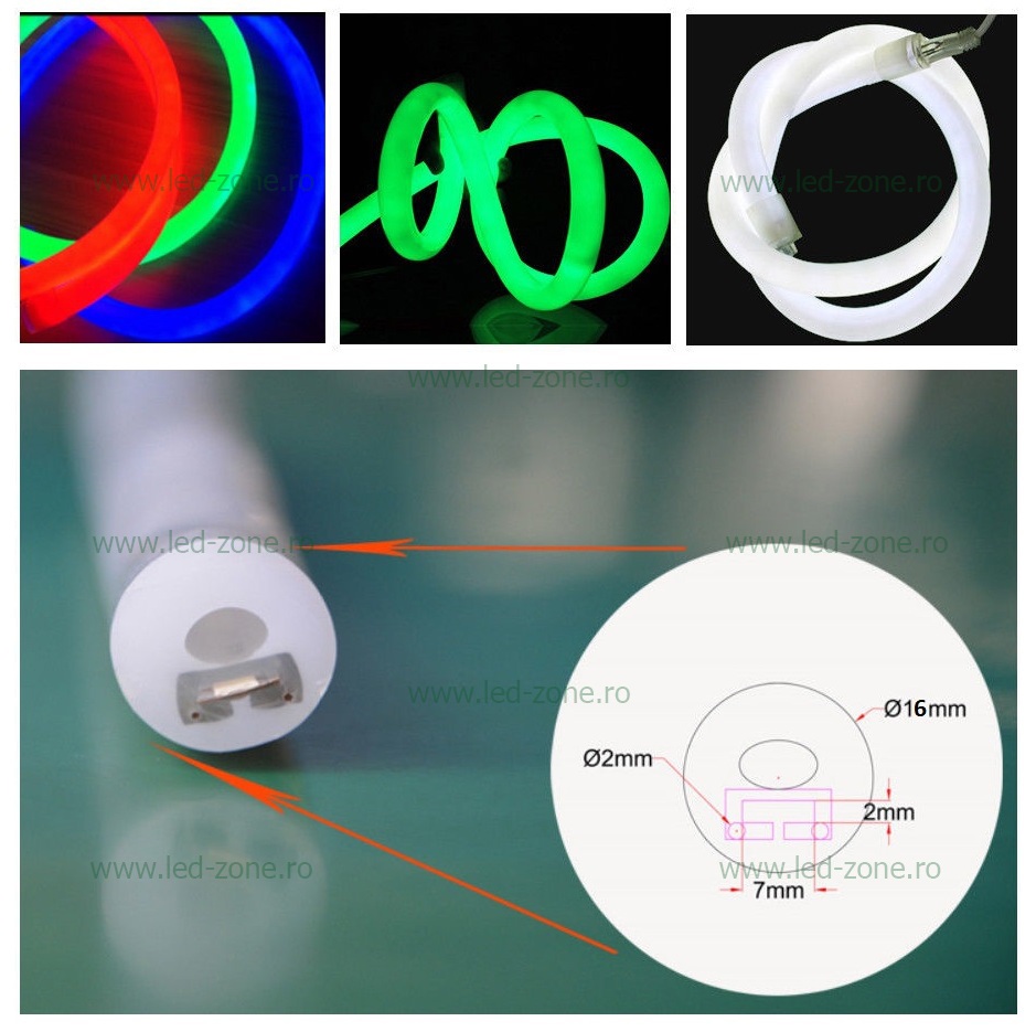 Furtun LED Neon Flex 220V Rotund 4 furtun led neon flex 220v rotund 5