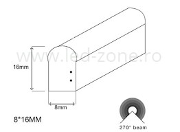 Furtun LED Neon Flex Slim Violet 220V 4 furtun led neonflex 220v slim