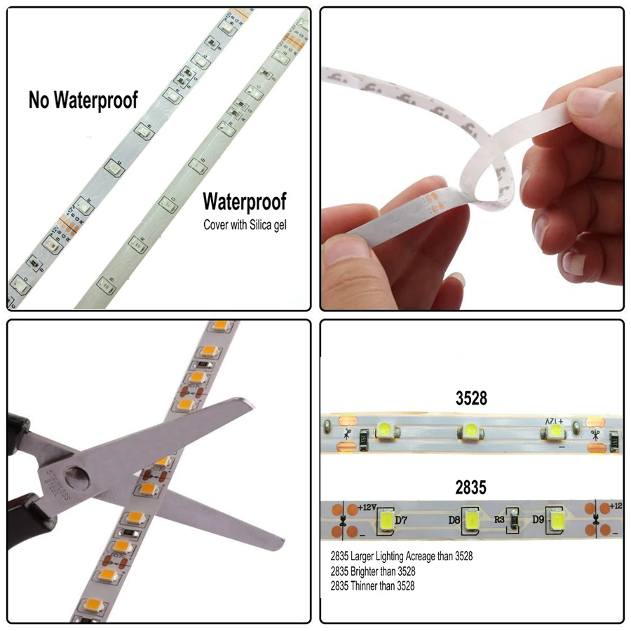 banda led 2835 60 smdml color interior silicon descriere