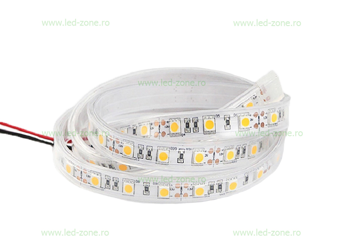 Banda LED 5050 60 SMD/ML Submersibila IP68 12V 1 banda led 5050 60 smd ml ip68 submersibila 12V 5