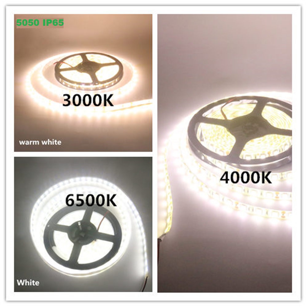 banda led 5050 60 smd ml silicon alb natural 3