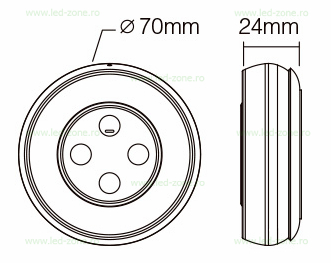 Controller Banda LED RGBW 12A 144W Telecomanda 7 controller banda led rgbw 12a 144w telecomanda p7