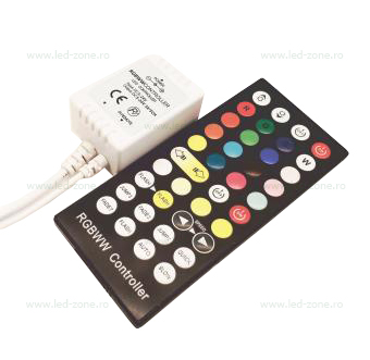 controller banda led rgbww 6a 72w 24 taste ir p